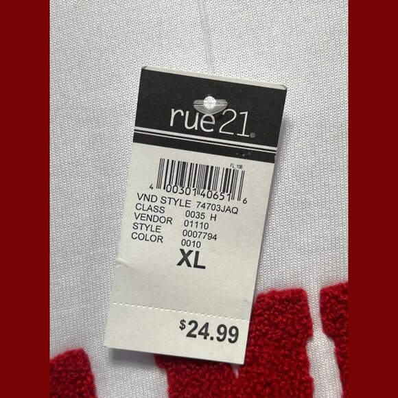 Rue 21 - Men's Long Sleeve Sweatshirt - White - Extra Large - Picture 8 of 13